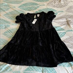 GAP Kids Casual Black Velvet Dress